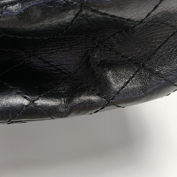 2.55 Maxi Quilted Calfskin Black