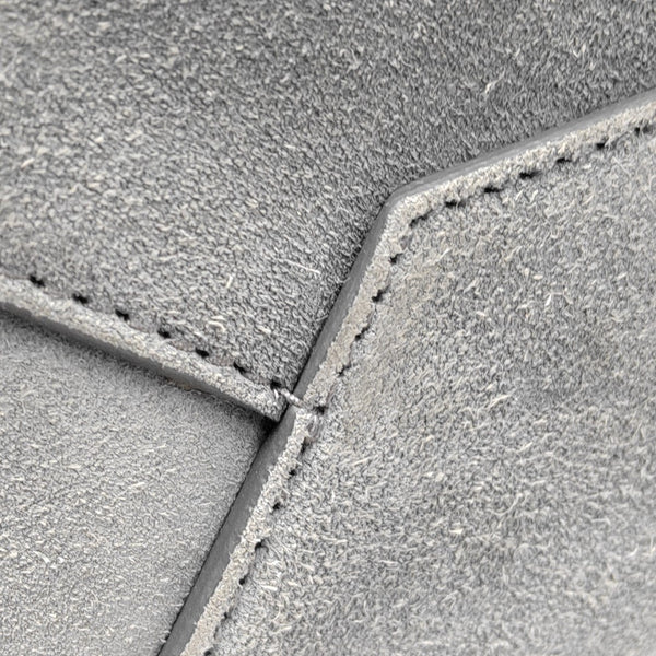 Suede Tote Bag Gray