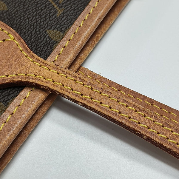 NEVERFULL MM Monogram Coated Canvas Brown