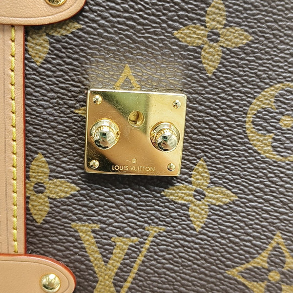 SIDE TRUNK MM Monogram Coated Canvas Brown