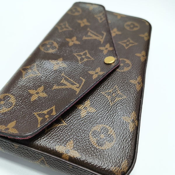 FÉLICIE Monogram Coated Canvas Brown