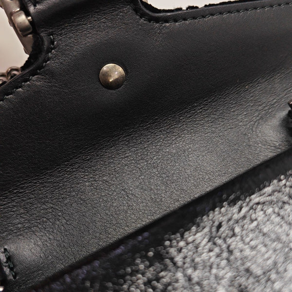 Dionysus Super Mini Monogram Suede Black