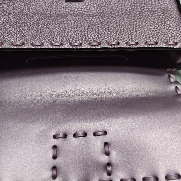 Baguette Mini Calfskin Purple