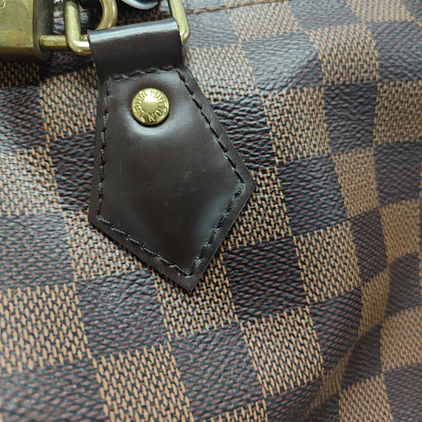 SPEEDY 25 Damier Ebene Coated Canvas Brown