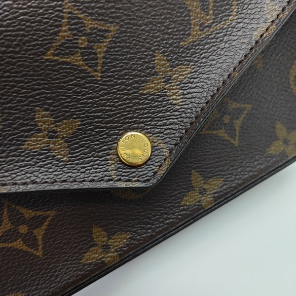 FÉLICIE Monogram Coated Canvas Brown