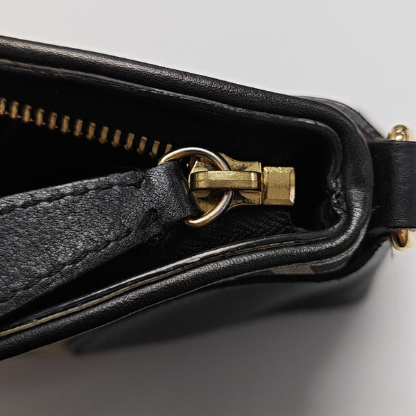 Coated Canvas Shoulder Bag Beige