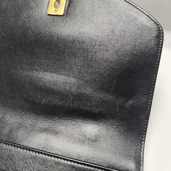 Quilted Calfskin Shoulder Bag Black