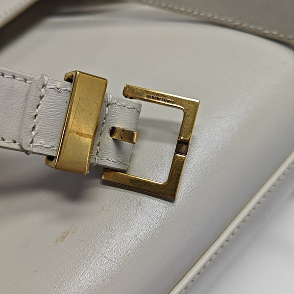 MANHATTAN Medium Calfskin White