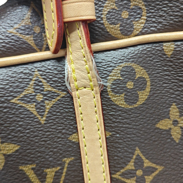Monogram Coated Canvas Shoulder Bag Brown