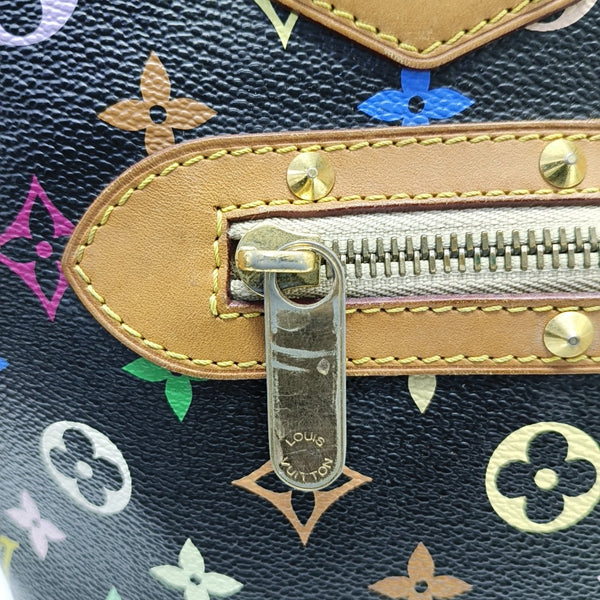 LV × TM Alma Small Monogram Lona Revestida Negra