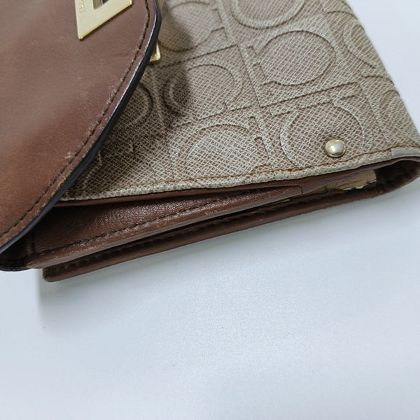 Gancio Calfskin Brown Wallet