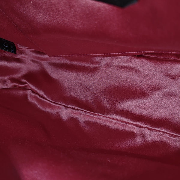 GG Marmont Small Quilted Velvet Black