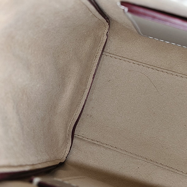 Calfskin Shoulder Bag Gray