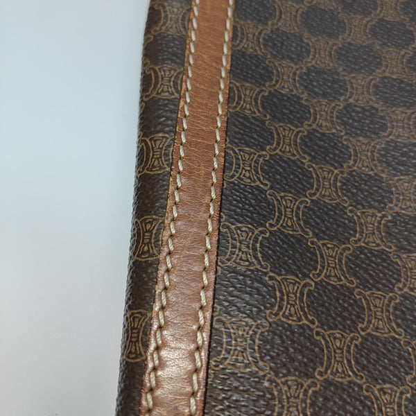 MACADAM CLUTCHES Coated Canvas Brown