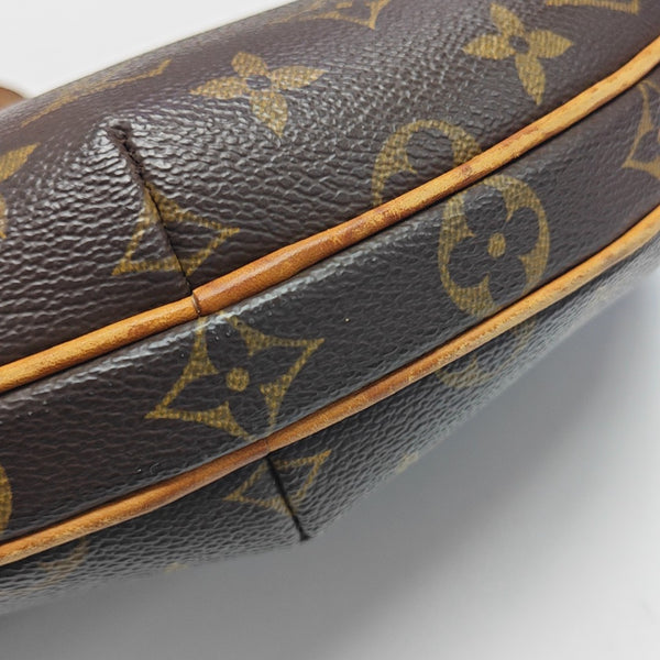 CROISSANT PM Monogram Coated Canvas Brown