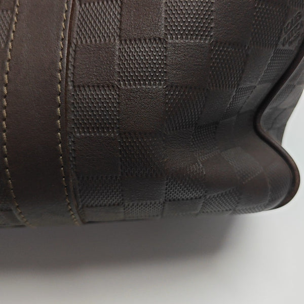 TADAO PM Damier Ebene Calfskin Brown