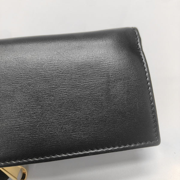 Horsebit 1955 Mini Calfskin Black Wallet