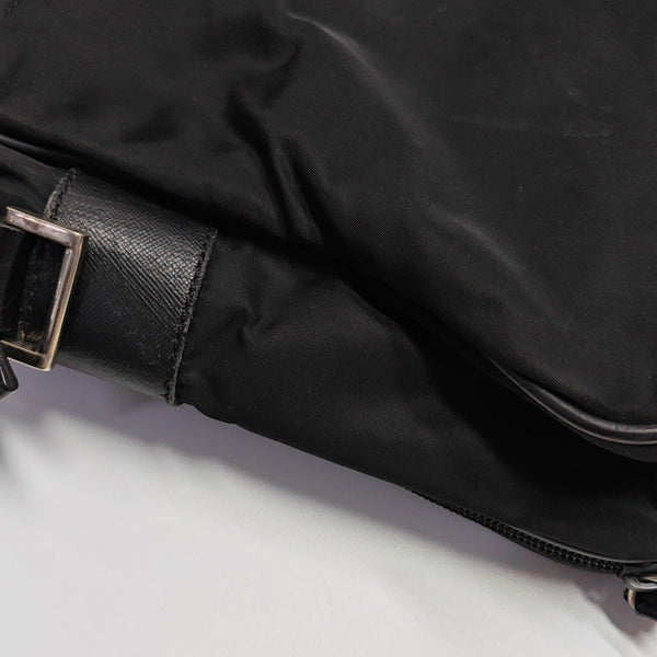 Nylon Top Handle Bag Black