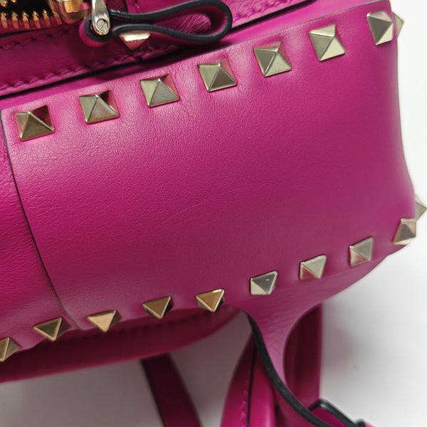 Rockstud Calfskin Red
