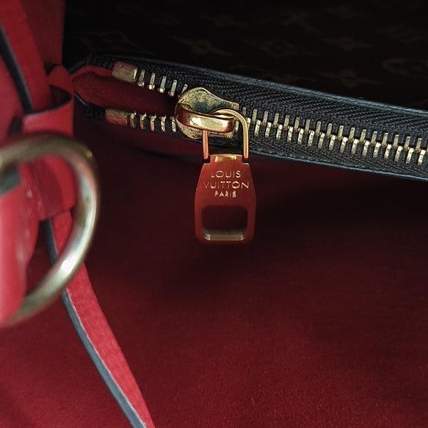 NÉONOÉ MM Monogram Coated Canvas Brown