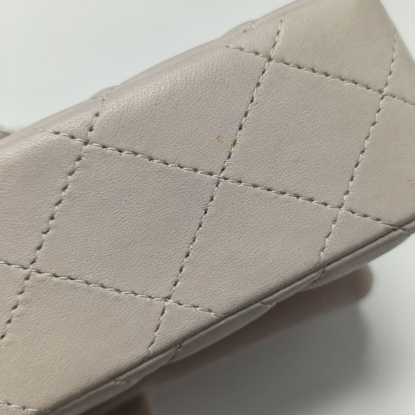 CLASSIC FLAP Small Quilted Calfskin Pink