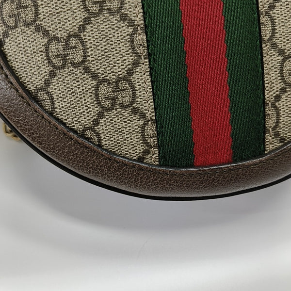 Ophidia Mini Monogram Coated Canvas Beige