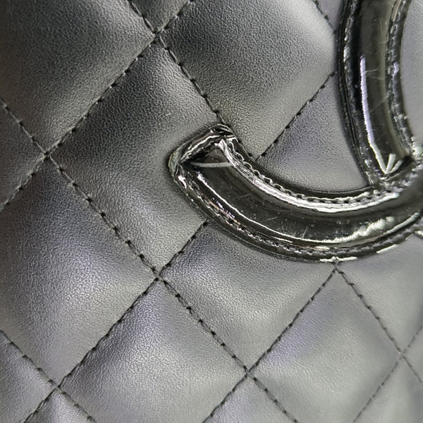 CAMBON Quilted Calfskin Black Wallet