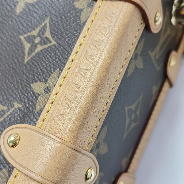 SIDE TRUNK MM Monogram Coated Canvas Brown