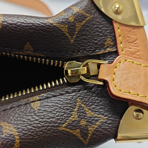 SIDE TRUNK MM Monogram Coated Canvas Brown