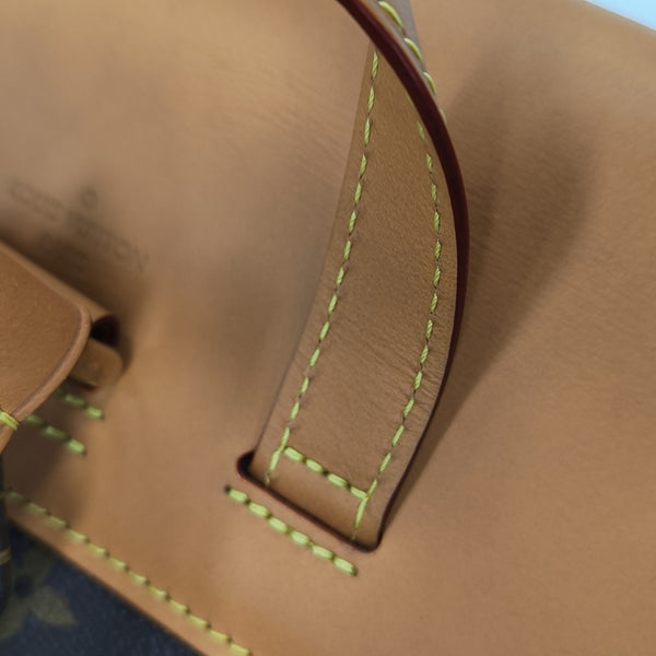TRIO Monogram Coated Canvas Brown