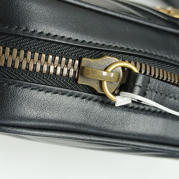 GG Marmont Small Quilted Calfskin Black