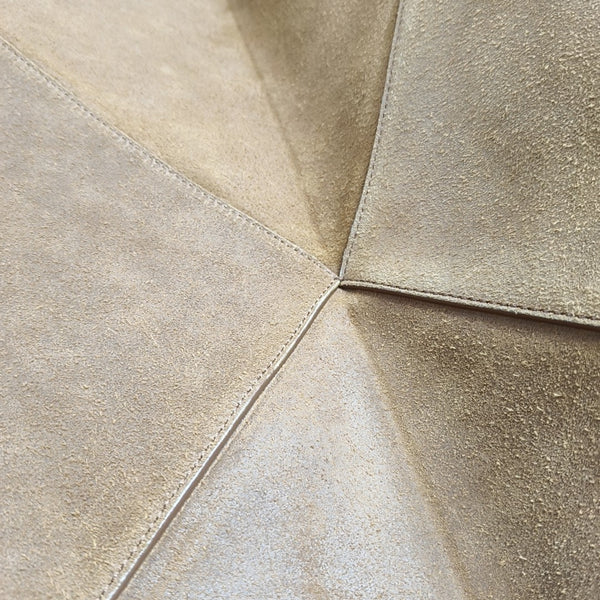 Puzzle Fold Suede Brown