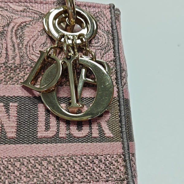 Lady Dior Mini Fabric Pink