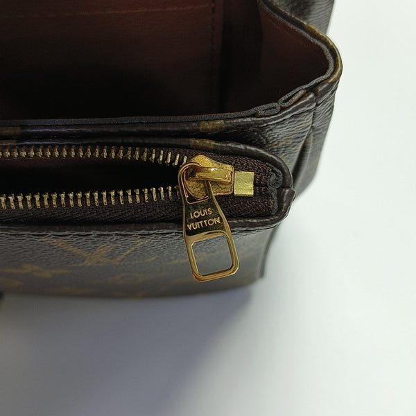 MARCEAU Monogram Coated Canvas Brown