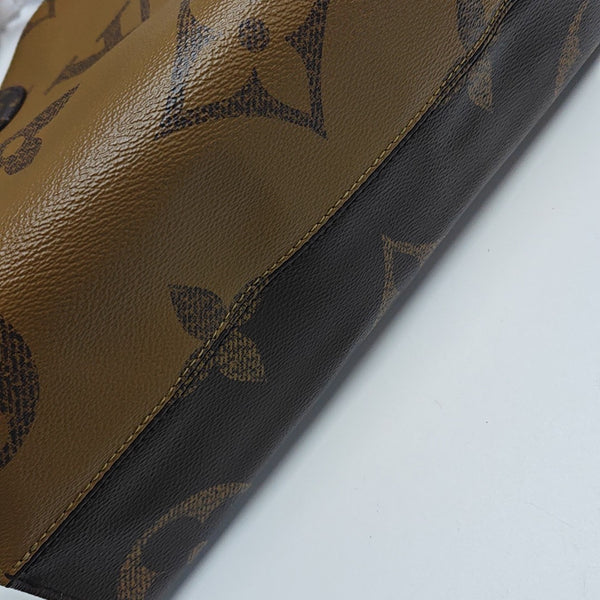 ONTHEGO MM Monogram Coated Canvas Brown
