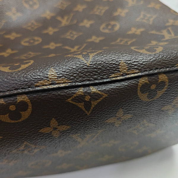 NÉONOÉ MM Monogram Coated Canvas Brown