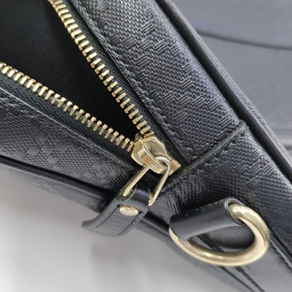 Calfskin Top Handle Bag Black
