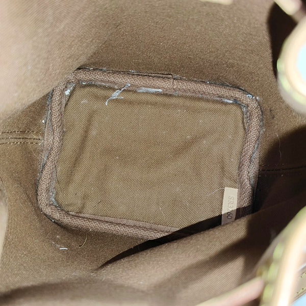 NÉONOÉ Nano Monogram Coated Canvas Brown