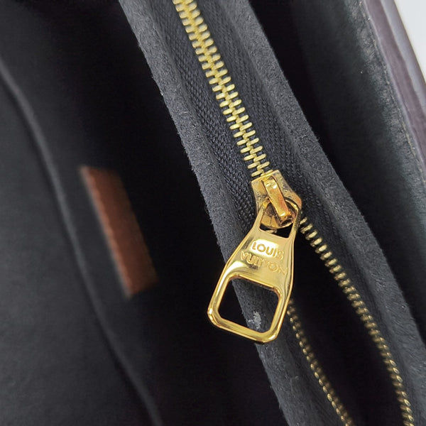 DAUPHINE MM Monogram Coated Canvas Brown