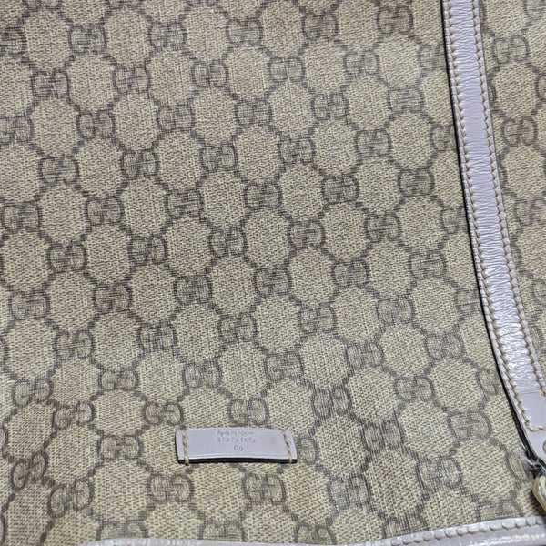 Monogram Coated Canvas Tote Bag Beige