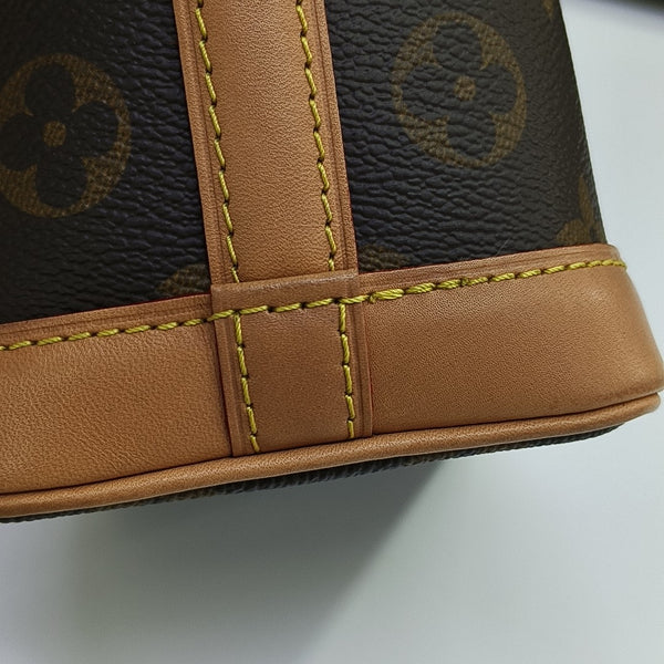NOÉ Nano Monogram Coated Canvas Brown
