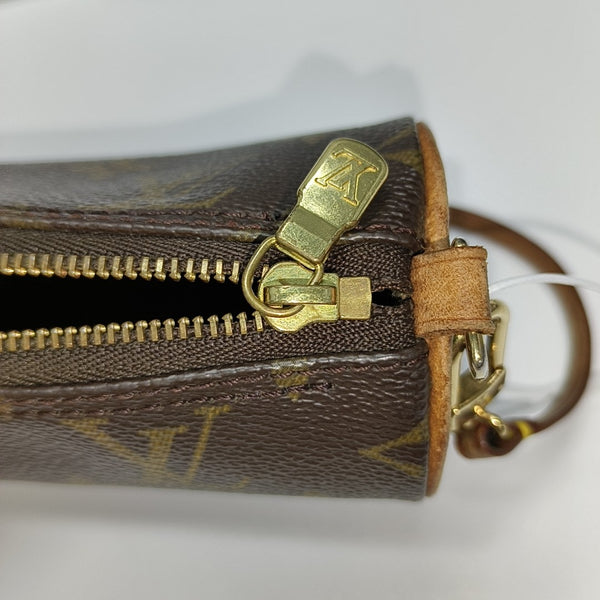 PAPILLON Mini Monogram Coated Canvas Brown