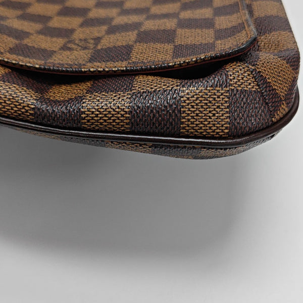 MUSETTE TANGO Damier Ebene Coated Canvas Brown