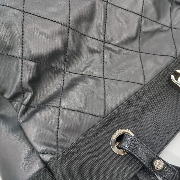 PARIS BIARRITZ Large Quilted Coated Canvas Black