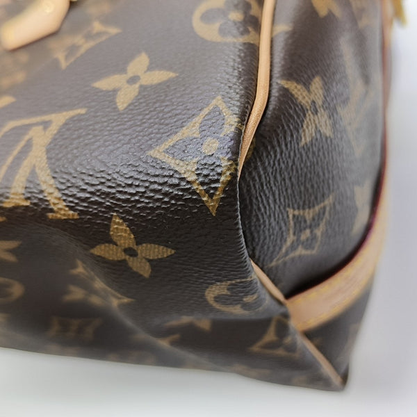SPEEDY 25 Monogram Coated Canvas Brown
