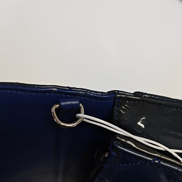 Rendez-Vous Cannage Patent Leather Blue
