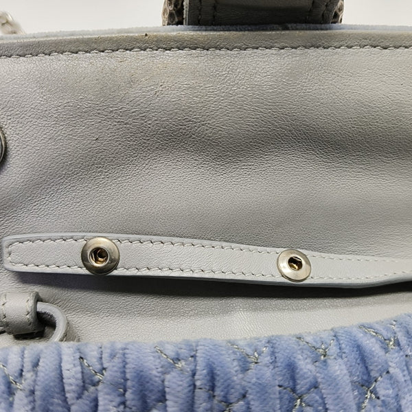 Velvet Shoulder Bag Blue
