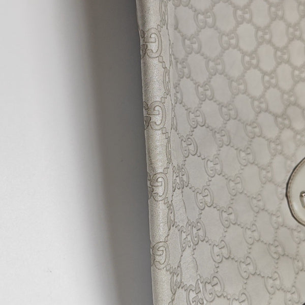 Monogram Calfskin Top Handle Bag White