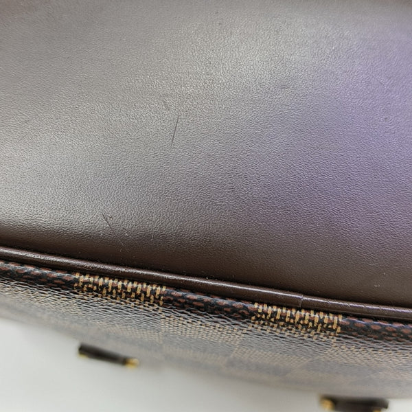 SARRIA Mini Damier Ebene Coated Canvas Brown