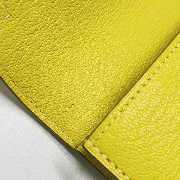 Kelly 19 Chèvre Mysore Yellow Wallet